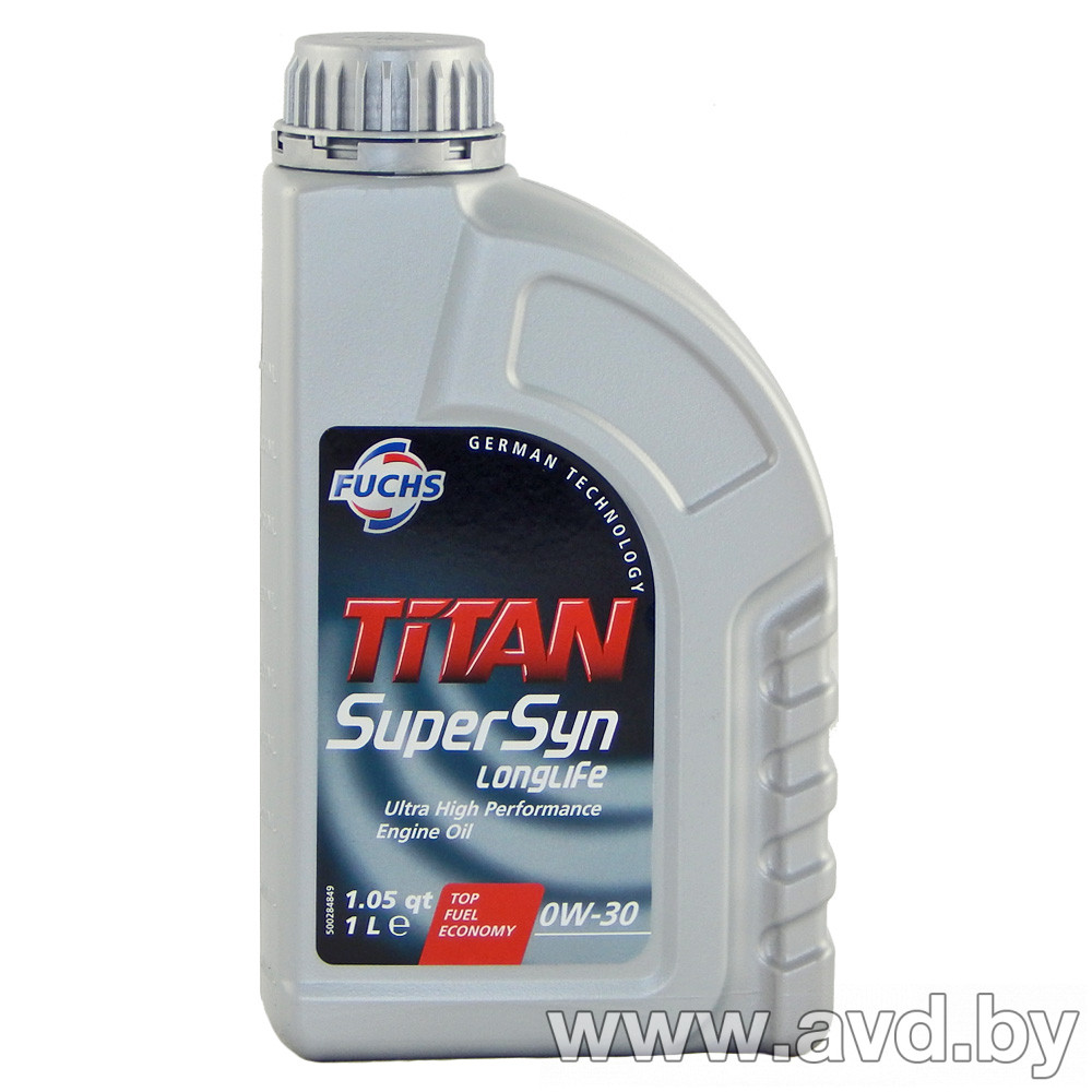 Купить Моторное масло Fuchs Titan Supersyn Longlife 0W-30 1л в Минске.