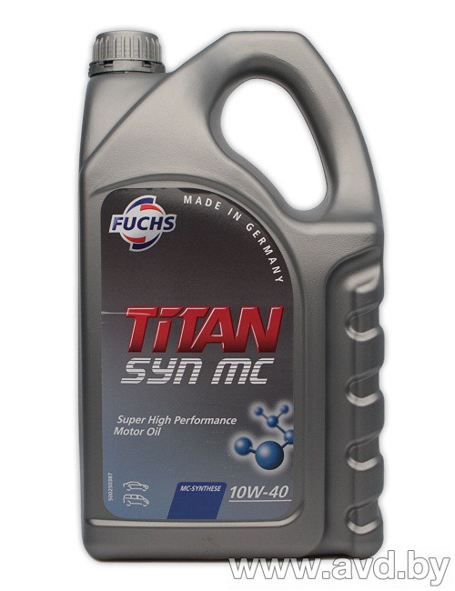 Купить Моторное масло Fuchs Titan SYN MC (Carat) 10W-40 5л  в Минске.