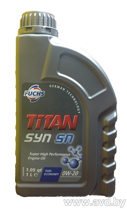 Купить Моторное масло Fuchs Titan Syn SN 0W-20 1л в Минске.