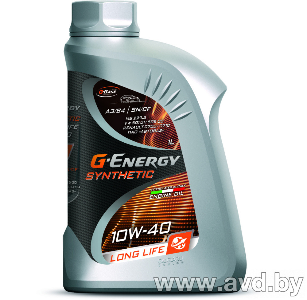 Купить Моторное масло G-Energy Synthetic Long Life 10W-40 1л в Минске.