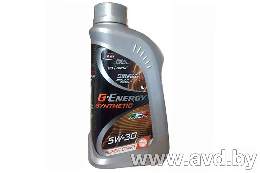 Купить Моторное масло G-Energy Synthetic Super Start 5W-30 1л в Минске.