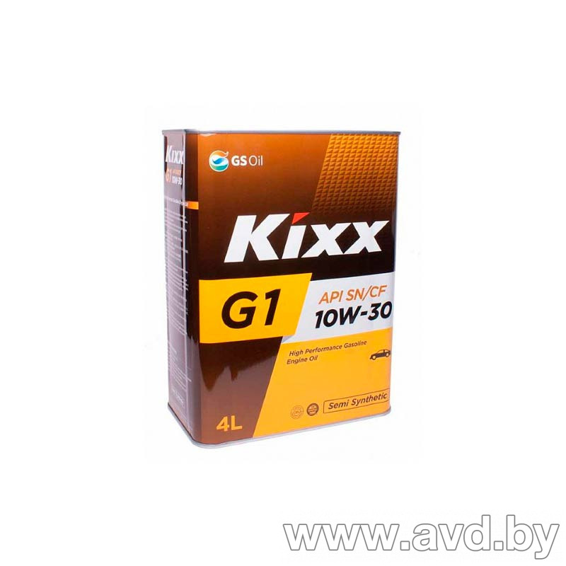 Купить Моторное масло Kixx G1 SN Plus 10W-30 metal 4л в Минске.
