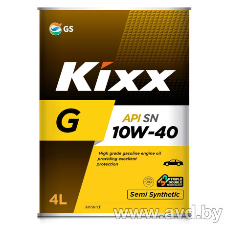 Купить Моторное масло Kixx G1 SN Plus 10W-40 4л в Минске.