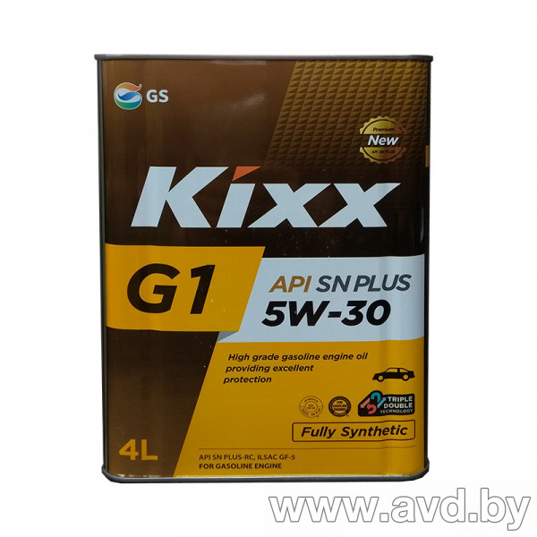 Купить Моторное масло Kixx G1 SN Plus 5W-30 4л в Минске.