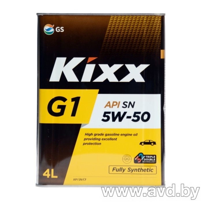 Купить Моторное масло Kixx G1 SN PLUS 5W-50 4л в Минске.