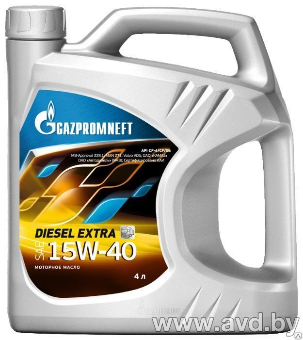Купить Моторное масло Gazpromneft Diesel Extra 15W-40 CF4/SG 5л в Минске.