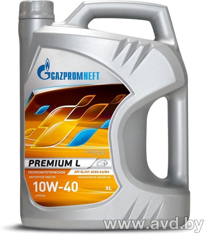 Купить Моторное масло Gazpromneft Premium L 10W-40 5л в Минске.