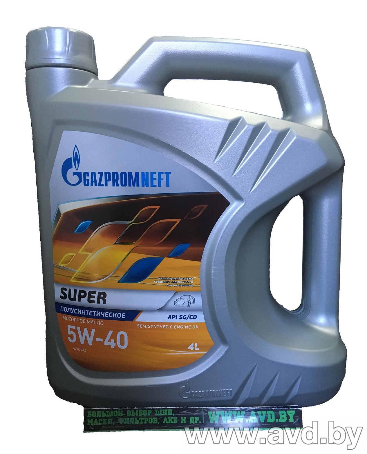 Купить Моторное масло Gazpromneft Super 5W-40 SG/CD 4л в Минске.