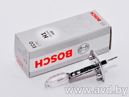Купить Лампы автомобильные Bosch H1 ECO 1шт (1987302801) в Минске.