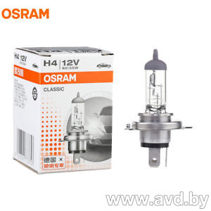 Купить Лампы автомобильные Osram H4 1шт (62204)  в Минске.