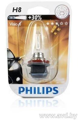 Купить Лампы автомобильные Philips H8 1шт (12360B1) в Минске.