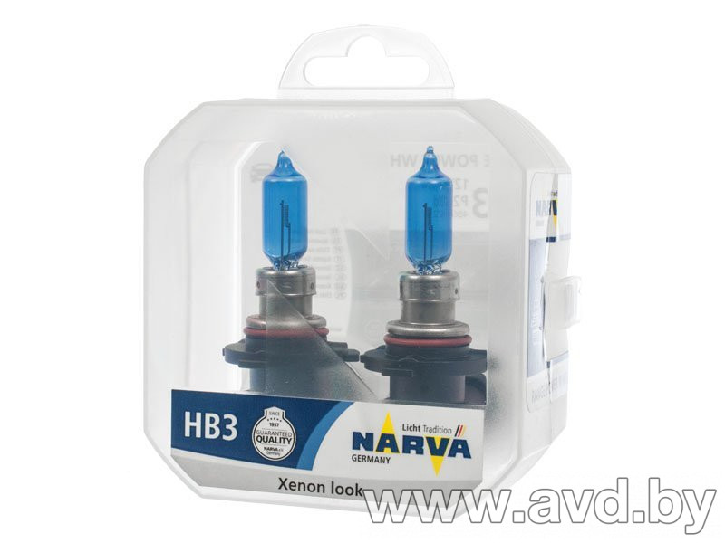 Купить Лампы автомобильные Narva HB3 Range Power White 2шт  в Минске.