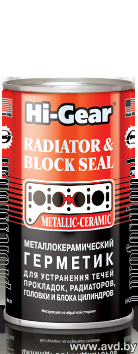 Купить Присадки для авто Hi-Gear Metallic-Ceramic Radiator & Block Seal 325 мл (HG9041)  в Минске.