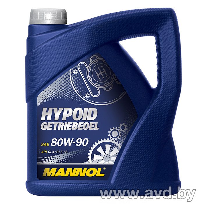 Купить Трансмиссионное масло Mannol Hypoid Getriebeoel 80W-90 API GL 5 4л  в Минске.