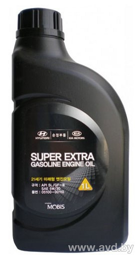 Купить Моторное масло Hyundai/KIA Super Extra Gasoline SL/GF-3 5W-30 1л  в Минске.