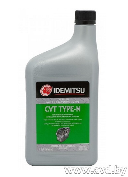 Купить Трансмиссионное масло Idemitsu CVT Type-N 0,946л  в Минске.