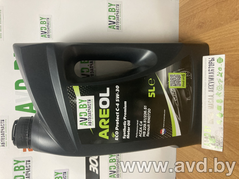 Купить Моторное масло AREOL ECO Protect C4 5W-30 5л в Минске.