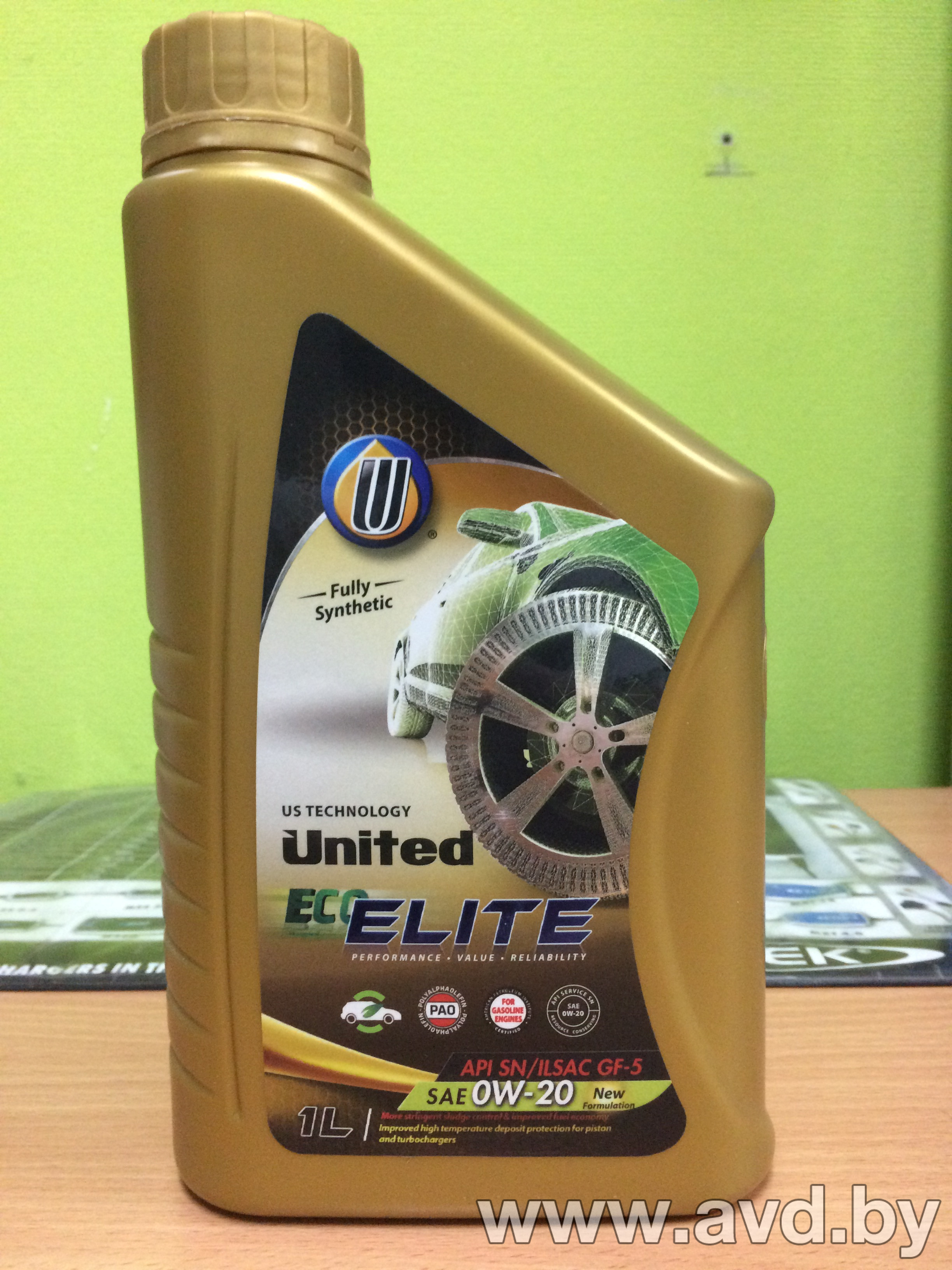 Купить Моторное масло United Oil Eco-Elite 0W-20 1л  в Минске.