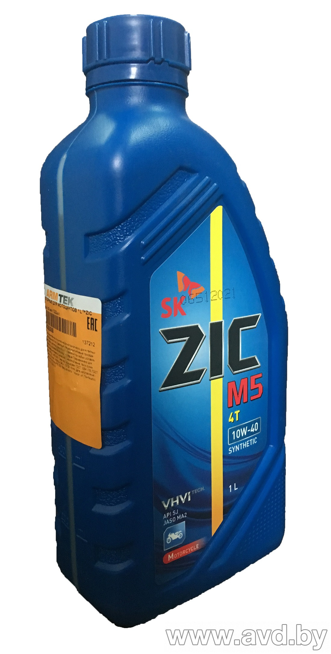 Купить Моторное масло ZIC M5 4T 10W-40 1л в Минске.