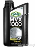 Купить Моторное масло Yacco MVX 1000 4T 5W-40 1л в Минске.