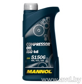 Купить Индустриальные масла Mannol Compressor Oil ISO 46 1л  в Минске.