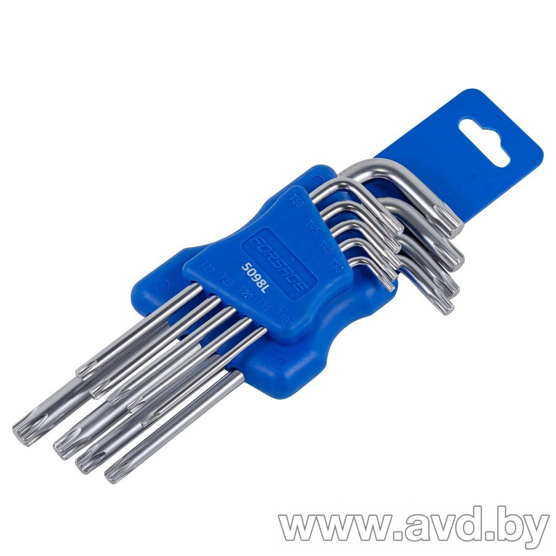 Купить Наборы инструментов FORSAGE Набор ключей TORX Г-образных длинных 9пр (F-5098L) в Минске.