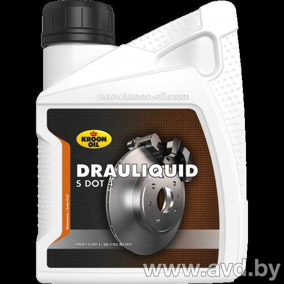 Купить Тормозная жидкость Kroon Oil Drauliquid-S DOT 4 0.5л в Минске.