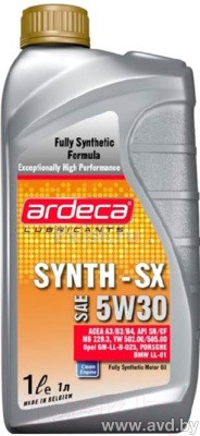 Купить Моторное масло Ardeca SYNTH-SX 5W-30 1л  в Минске.