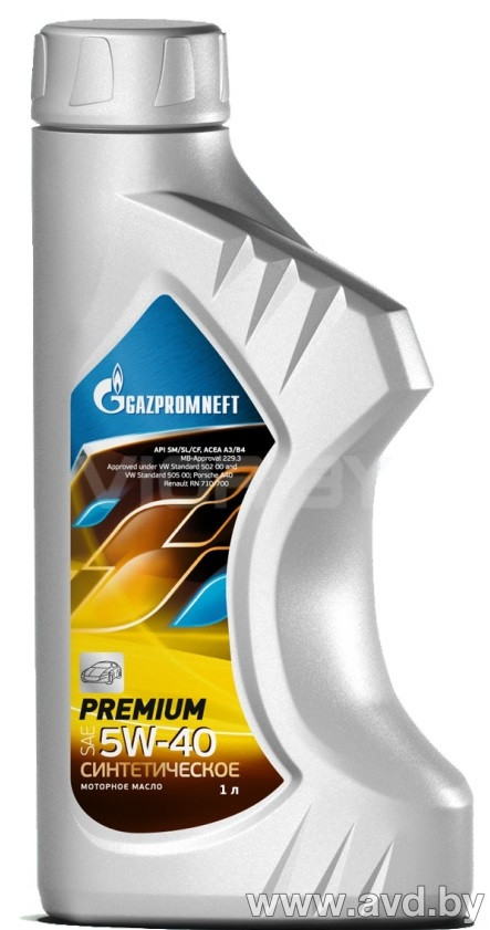Купить Моторное масло Gazpromneft Premium 5W-40 SM/CF 1л  в Минске.