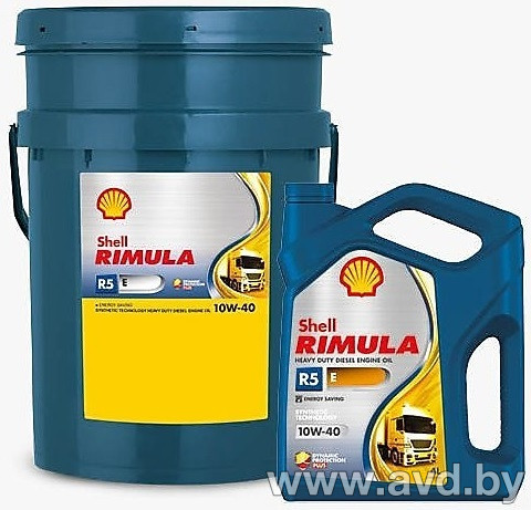 Купить Моторное масло Shell Rimula R5 E 10W-40 5л  в Минске.