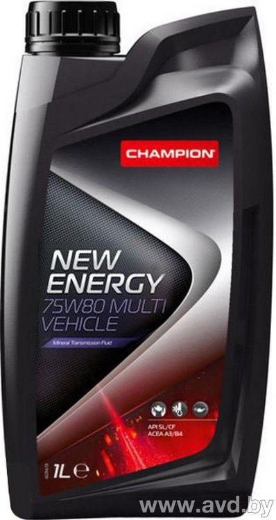 Купить Трансмиссионное масло Champion New Energy 75W-80 1л  в Минске.