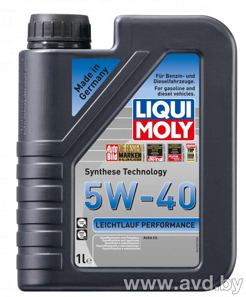 Купить Моторное масло Liqui Moly Leichtlauf Perfomance 5W-40 1л в Минске.
