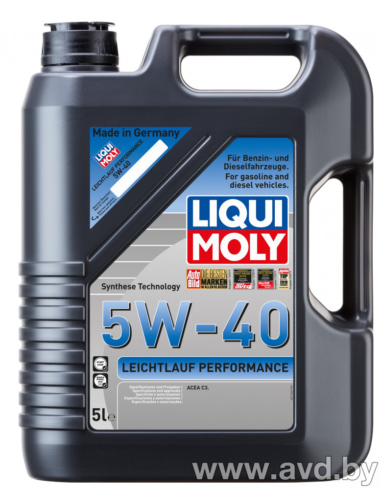Купить Моторное масло Liqui Moly Leichtlauf Perfomance 5W-40 5л в Минске.