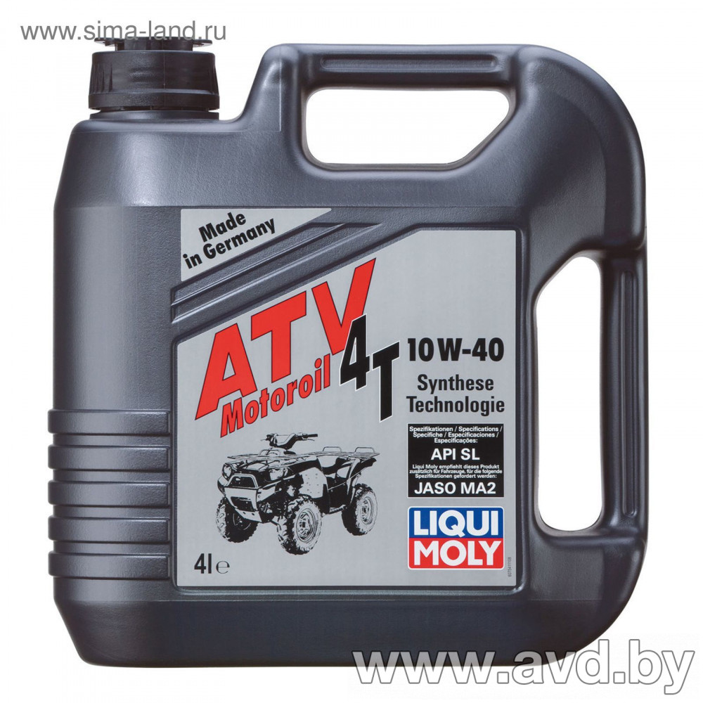 Купить Моторное масло Liqui Moly ATV 4T Motor Oil 5W-40 4л в Минске.
