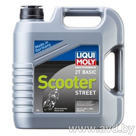 Купить Моторное масло Liqui Moly Motorbike 2T Basic Scooter Street 4л в Минске.