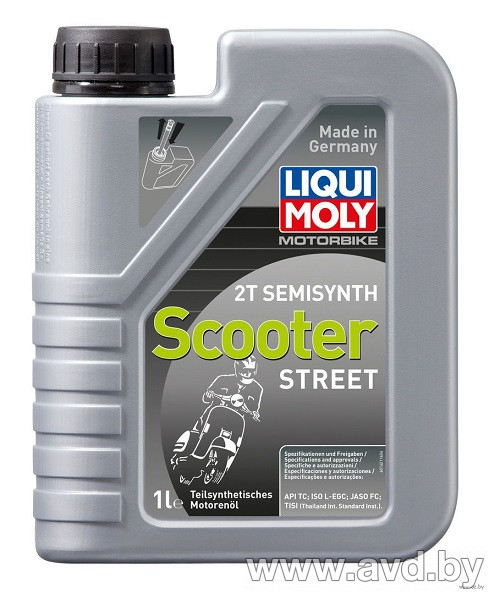 Купить Присадки для авто Liqui Moly Motorbike 2T Semisynth Scooter Street 1л в Минске.