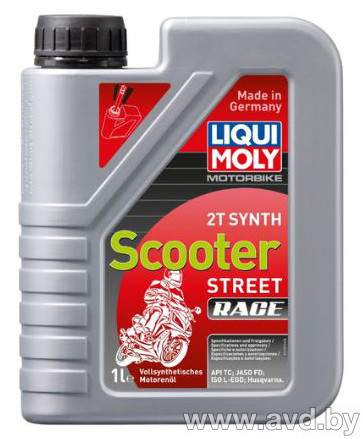 Купить Моторное масло Liqui Moly Motorbike 2T Synth Scooter Street R 1л в Минске.