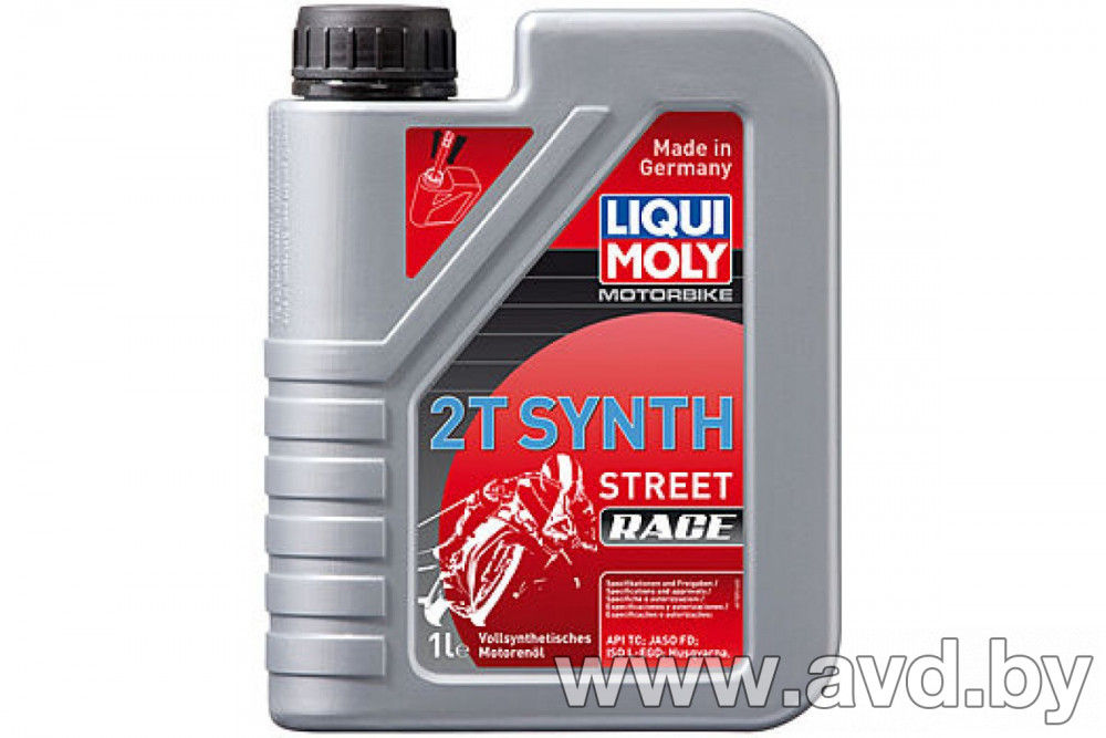 Купить Моторное масло Liqui Moly Motorbike 2T Synth Street Race 1л в Минске.