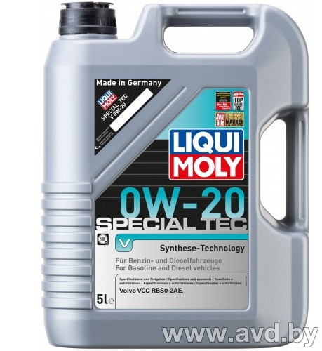 Купить Моторное масло Liqui Moly Special Tec V 0W-20 4л в Минске.