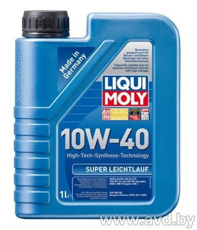 Купить Моторное масло Liqui Moly Super Leichtlauf 10W-40 1л в Минске.