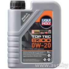Купить Моторное масло Liqui Moly Top Tec 6300 0W-20 1л в Минске.