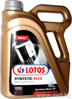 Купить Моторное масло Lotos Syntetic Plus 5W-40 SN/CF 4л в Минске.