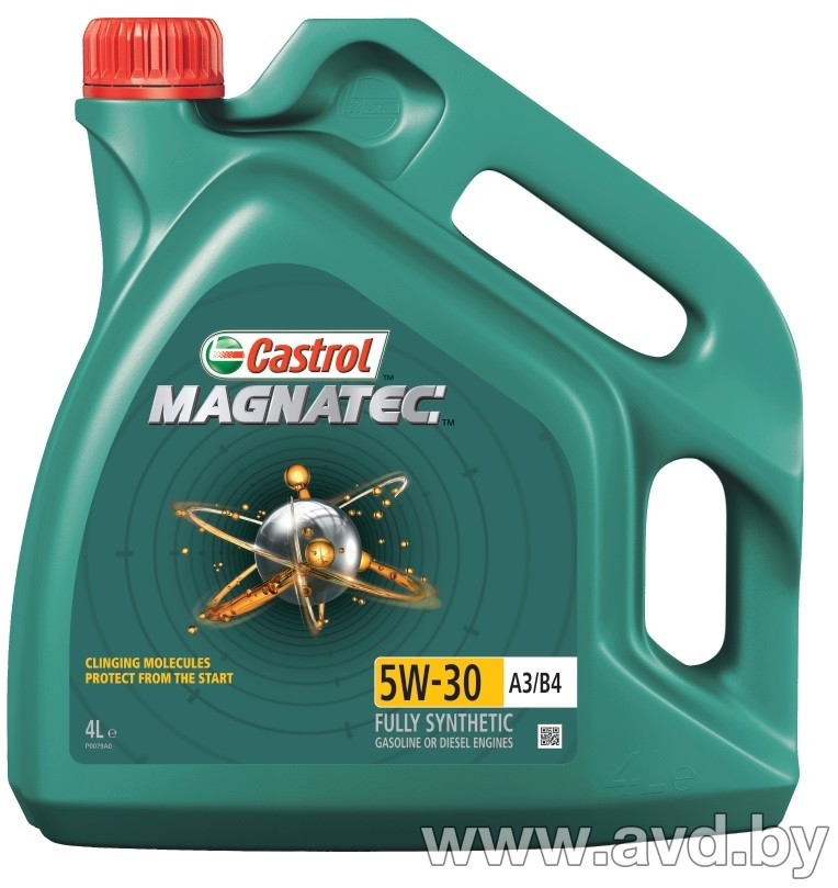 Купить Моторное масло Castrol Magnatec 5W-30 A3/B4 4л  в Минске.