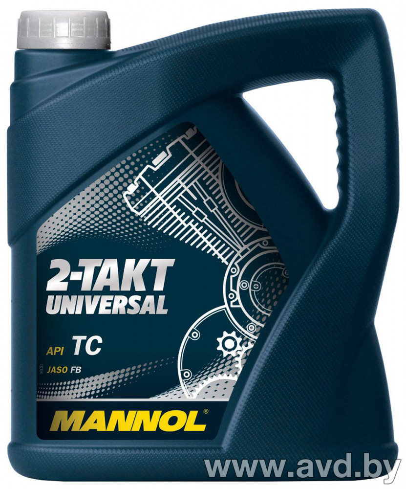 Купить Моторное масло Mannol 2-Takt Universal API TC 4л в Минске.