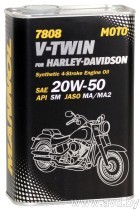 Купить Моторное масло Mannol 4T for Harley Davidson 20W-50 1л в Минске.