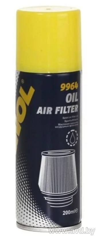 Купить Автокосметика и аксессуары Mannol Air Filter Oil- пропитка для воздушных фильтров нулевого сопротивления 200мл  в Минске.