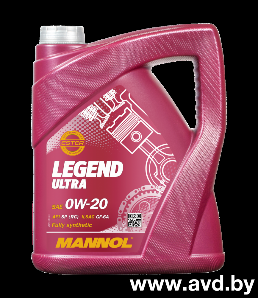 Купить Моторное масло Mannol Legend Ultra 0W-20 5л в Минске.