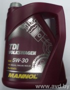 Купить Моторное масло Mannol TDI Volkswagen 5W-30 5л в Минске.