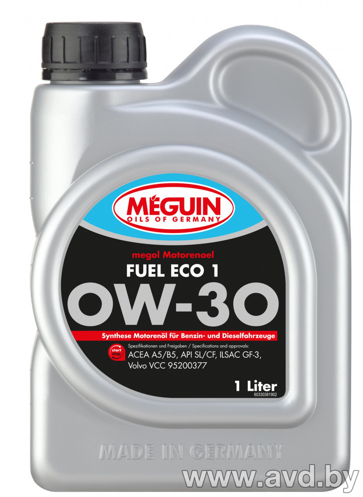 Купить Моторное масло Meguin Megol Fuel Eco 1 0W-30 1л в Минске.
