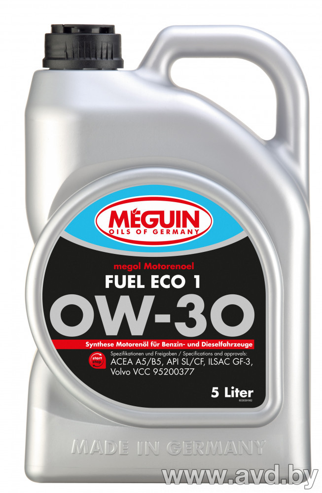 Купить Моторное масло Meguin Megol Fuel Eco 1 0W-30 5л  в Минске.